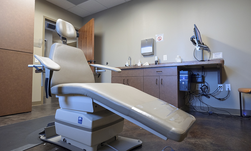 Dental exam chair